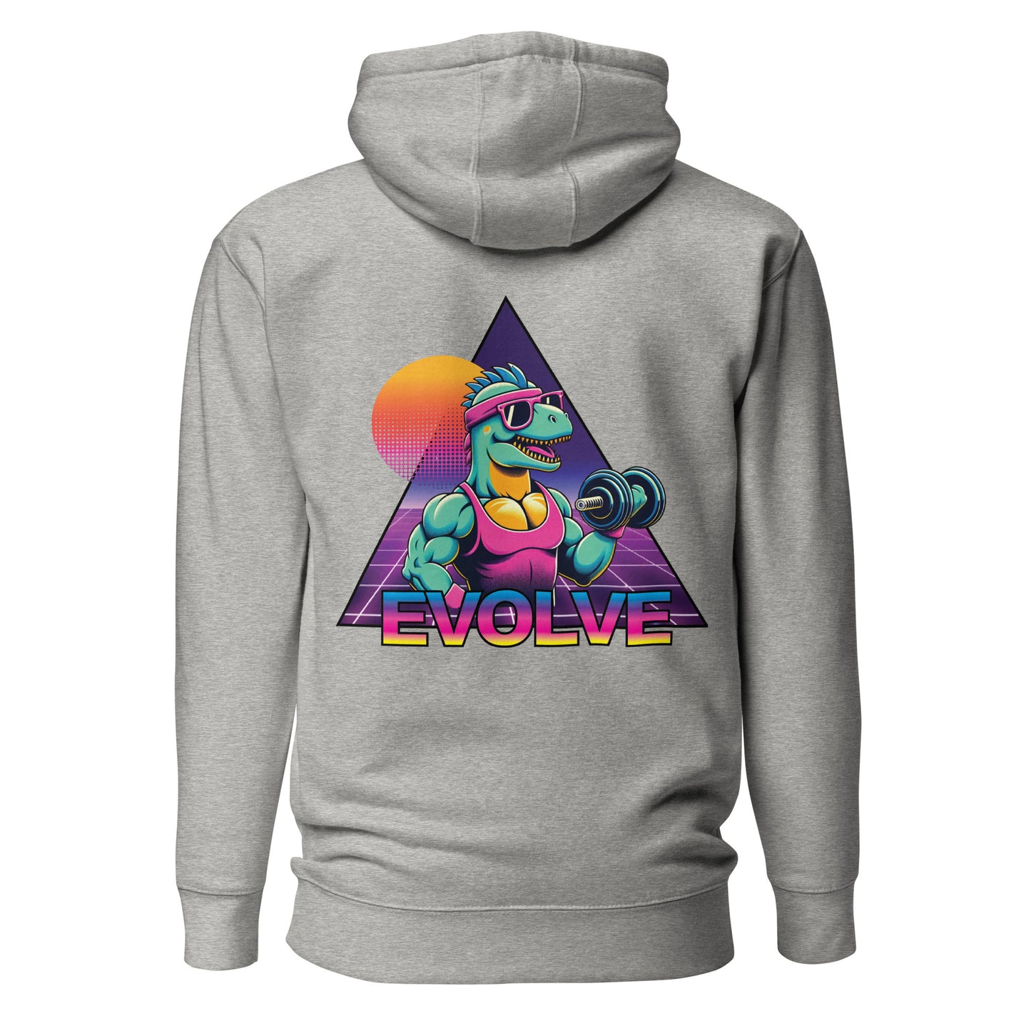 Evolve Hoodie - Flexasaurus Rex Rip through the Heavy Sets