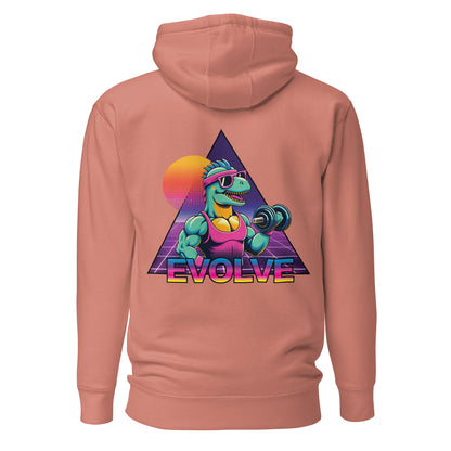 Evolve Hoodie - Flexasaurus Rex Rip through the Heavy Sets