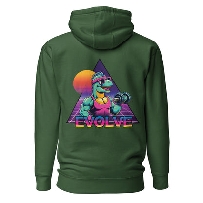 Evolve Hoodie - Flexasaurus Rex Rip through the Heavy Sets