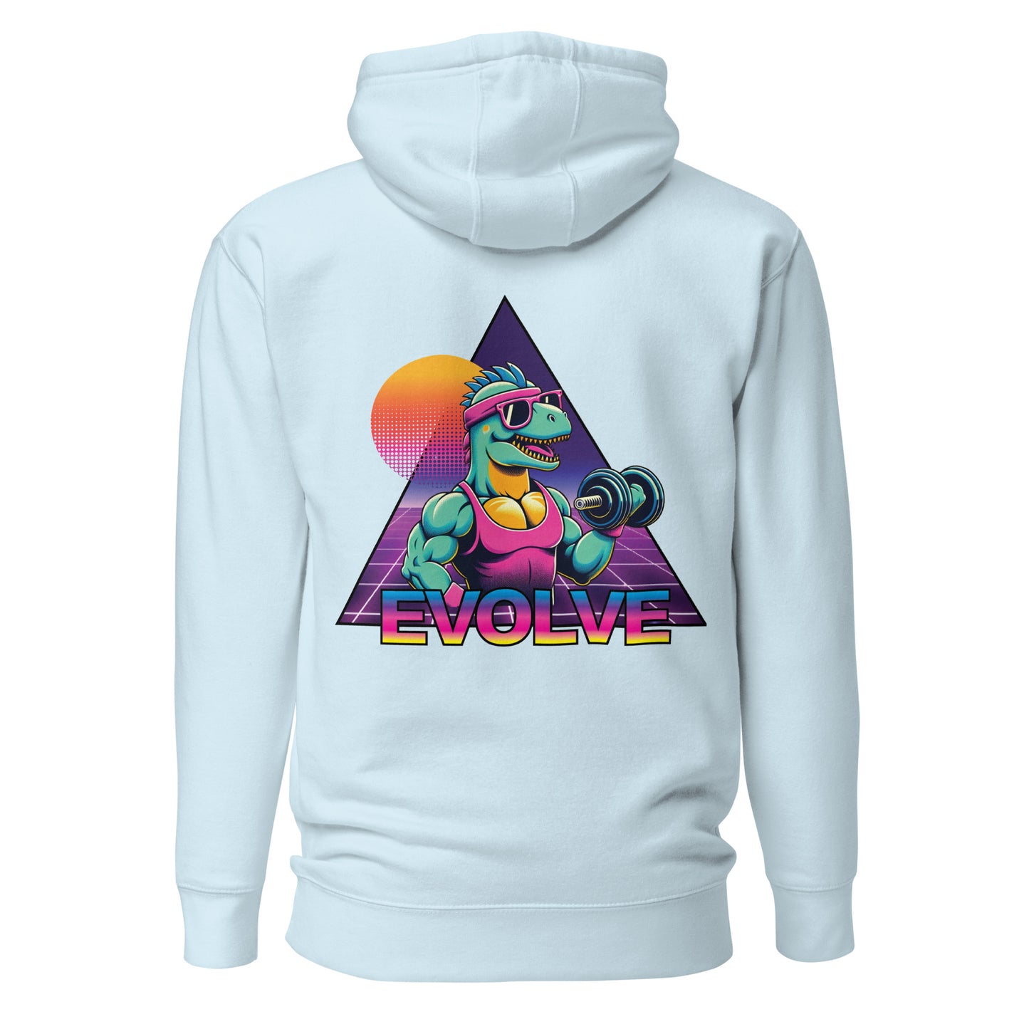 Evolve Hoodie - Flexasaurus Rex Rip through the Heavy Sets