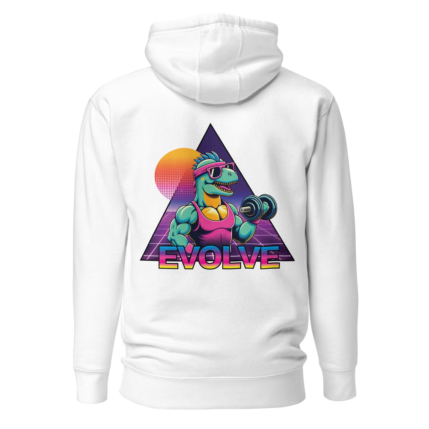 Evolve Hoodie - Flexasaurus Rex Rip through the Heavy Sets