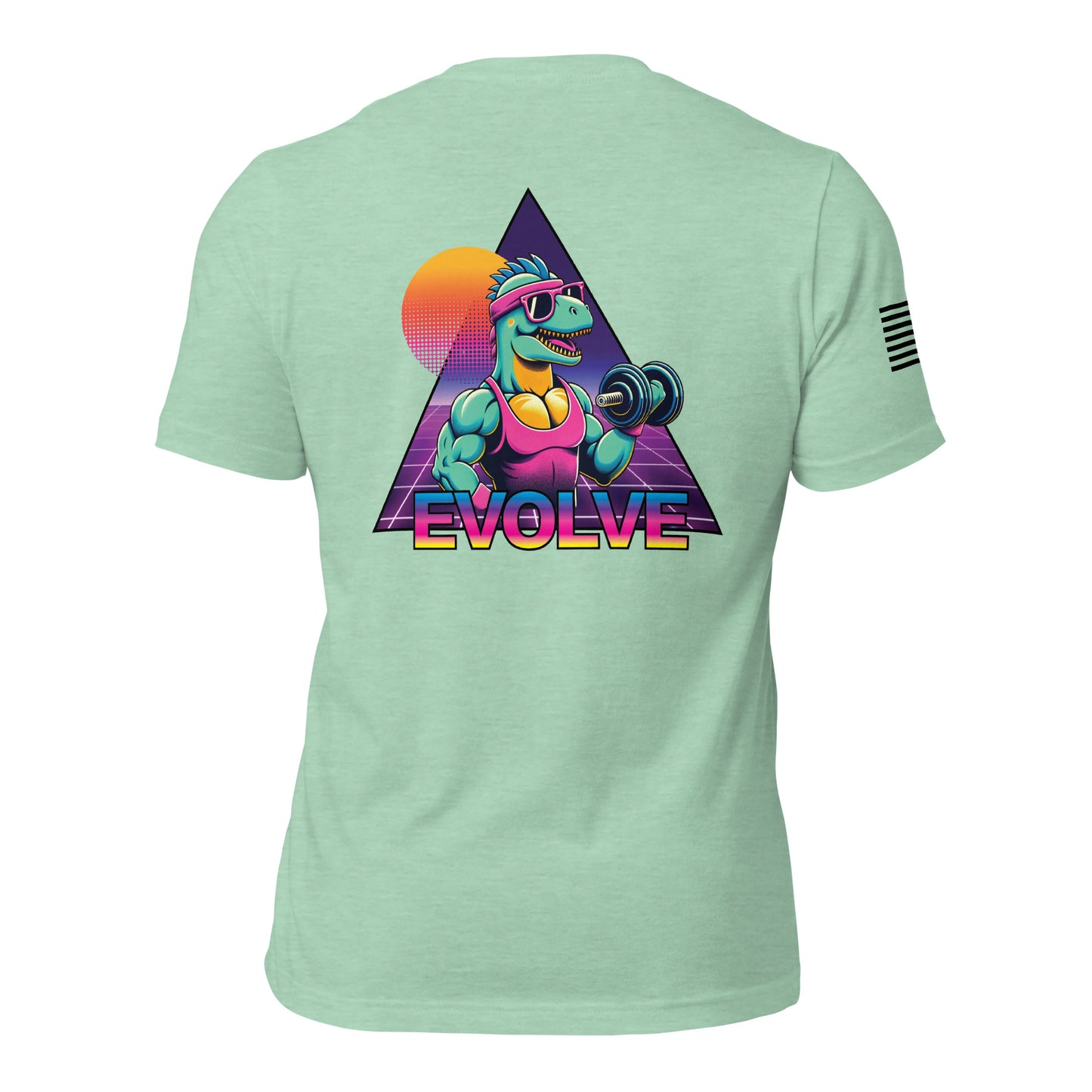 Evolve Tee - Flexasaurus Rex Tearing through Heavy Sets