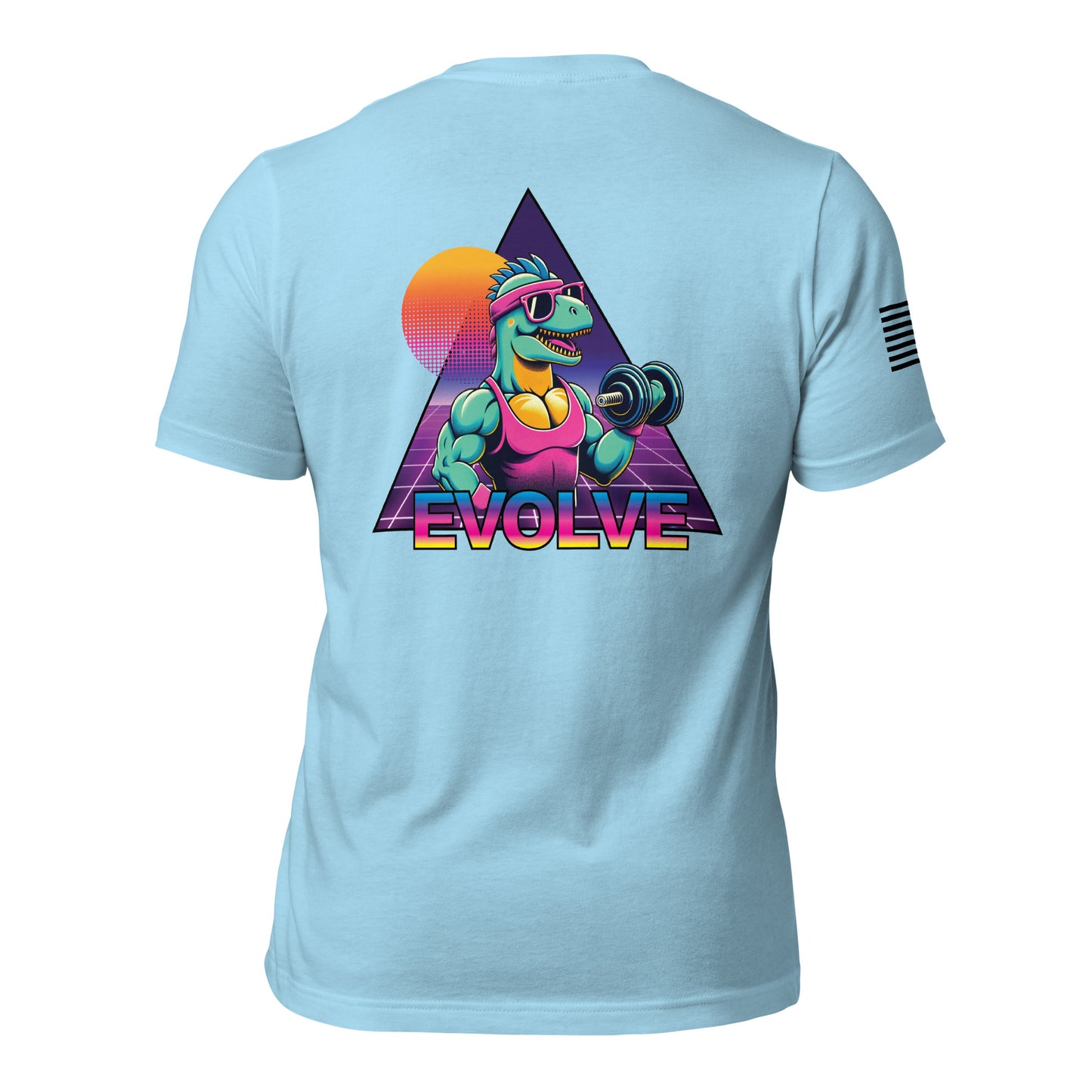 Evolve Tee - Flexasaurus Rex Tearing through Heavy Sets